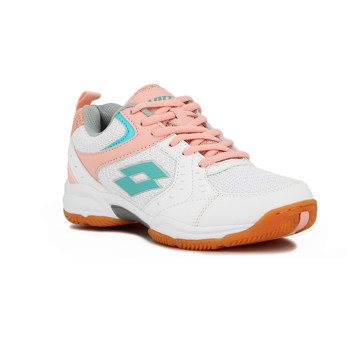 Imagen de Lotto champion mujer Indoor/Paddle/volley white/pink
