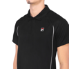 Imagen de FILA Match Polo de tenis para hombre - Negro/Blanco